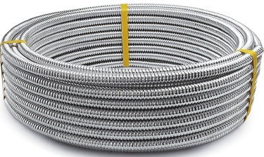 Труба гофрована з нержавіючої сталі 50 Lavita гнучка, гофротруба з нержавіючої сталі для опалення, фото 1