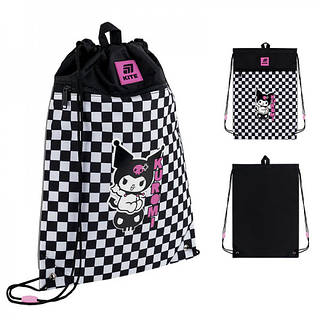 Сумка для взуття, Сумка для взуття Kite Kuromi HK25-601M-4 46х33 см, Чохол для зберігання та перенесення взуття B7K36