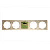 Рамка 5 постовая шампань-металлик Epsilon