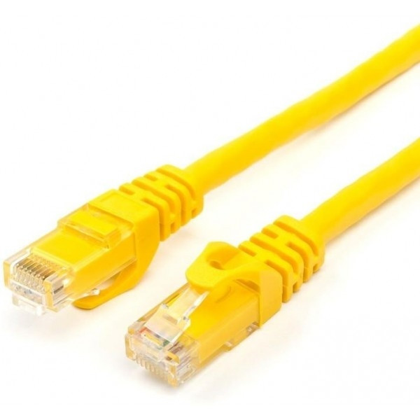 Патч-корд Atcom UTP RJ45 Cat.6 мідь 2 м Жовтий (10202), фото 1