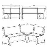 Кухонний куточок Аргентина з накладками, фото 2