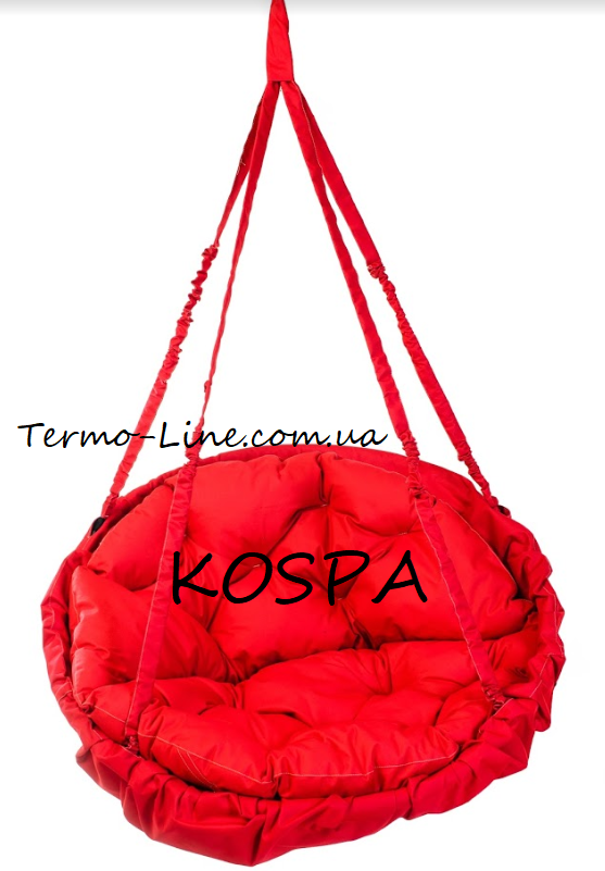 Садовые качели гамак производство Украина LUX до 120 кг красный