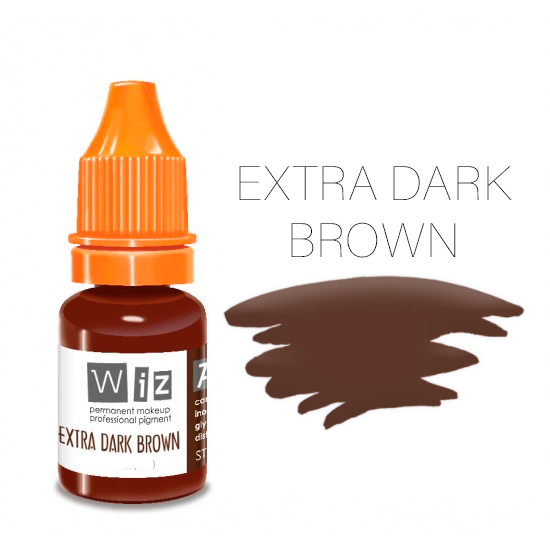 

ПИГМЕНТ WIZART STRONG EXTRA DARK BROWN 5 МЛ. ДЛЯ ТАТУАЖА И ПЕРМАНЕНТНОГО МАКИЯЖА
