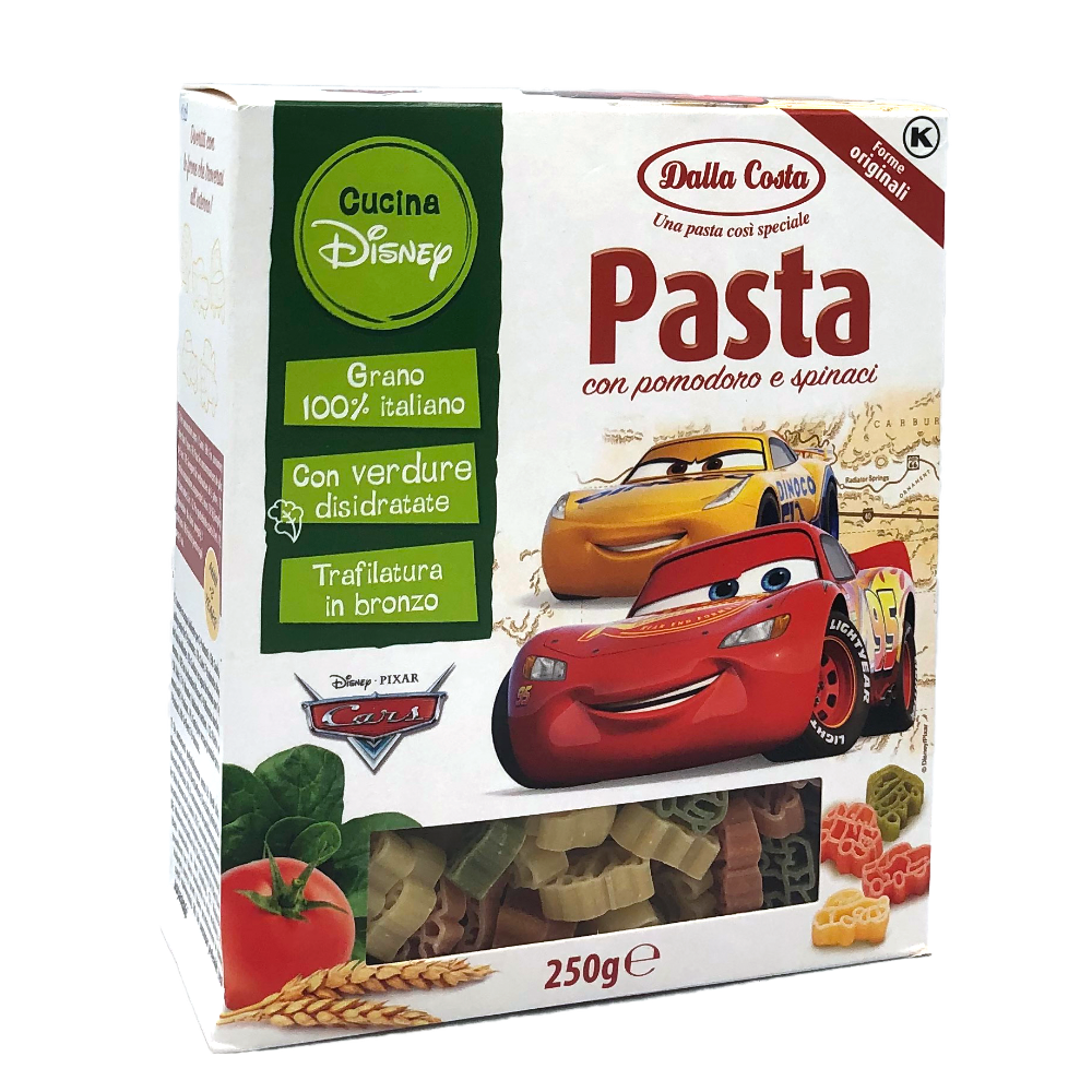 

Макароны DALLA COSTA Disney Cars 250г, 15шт/ящ