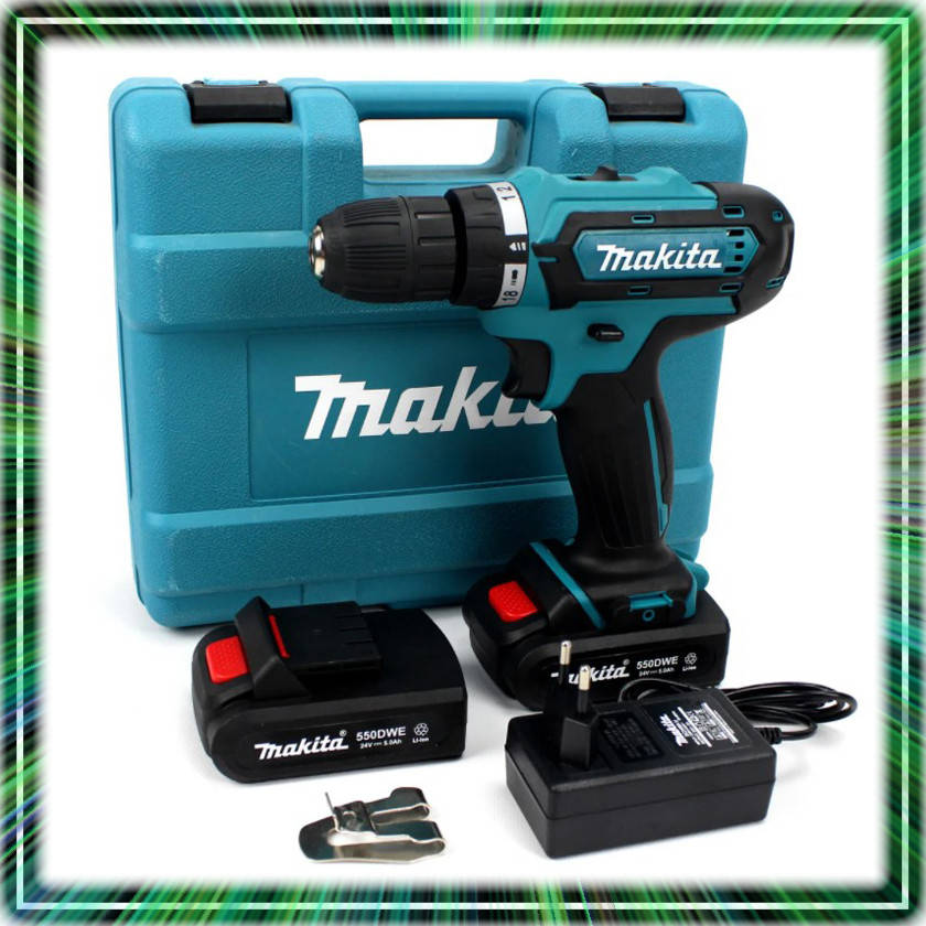 

Шуруповерт Makita 550 DWE 24V 5A/H LI-ION, Аккумуляторый Шуруповерт Макита, дрель шуруповерт