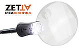 Лупа настільна з LED-підсвіткою, 2.25X+5X збільшення, діаметр 107+22 мм, Magnifier 5B-2 у Дніпрі, фото 3