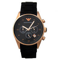 EMPORIO ARMANI SILICONE CHRONOGRAPH 43MM GOLD/BLACK. AAA