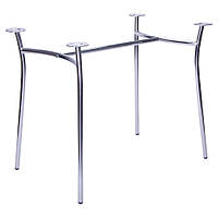 Опора для стільниці, підстілля хромоване Сінді Double металева основа для обіднього столу AMF