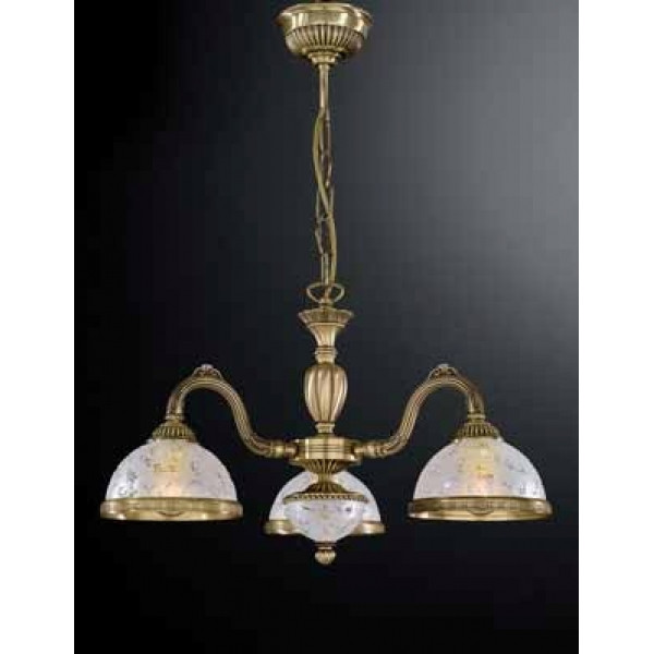 Люстра RECCAGNI ANGELO L 6202/3 бронза/скло