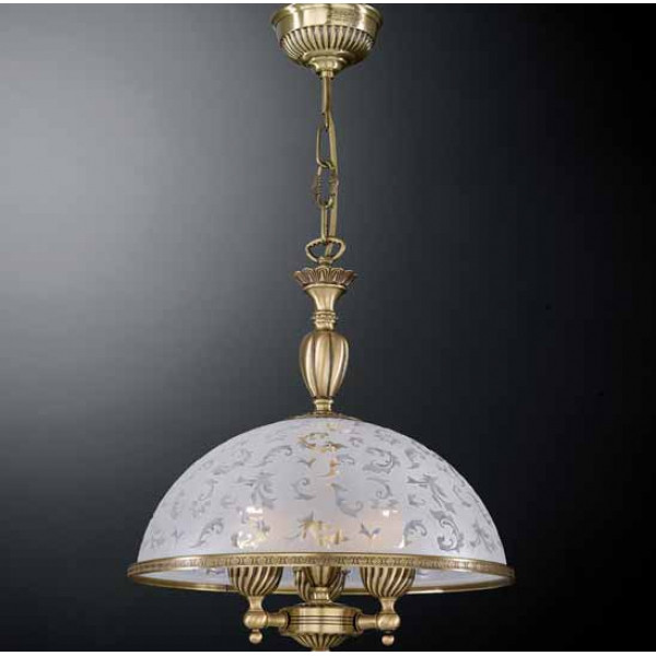 Люстра RECCAGNI ANGELO L 6202/38 бронза/скло