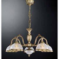 Люстра RECCAGNI ANGELO L 6202/5 бронза/скло