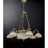 Люстра RECCAGNI ANGELO L 6202/6+3 бронза/скло