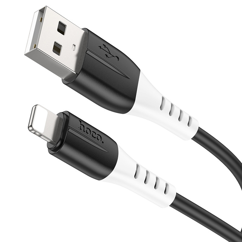 Кабель Hoco X82 iP silicone charging data cable Black, фото 1