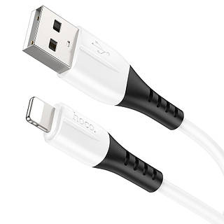 Кабель Hoco X82 iP silicone charging data cable White