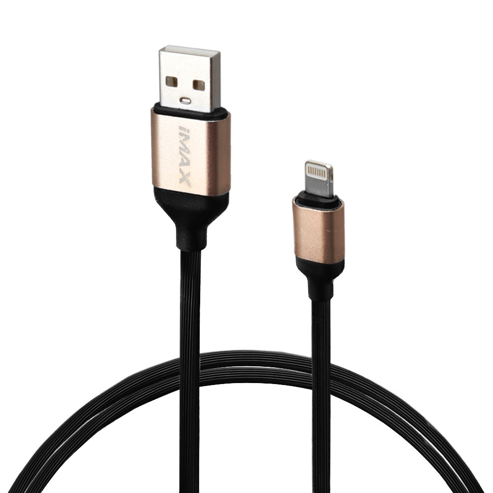 Кабель USB 3.0 — Lightning 2,4 А (2 м) — iMax чорний, фото 1