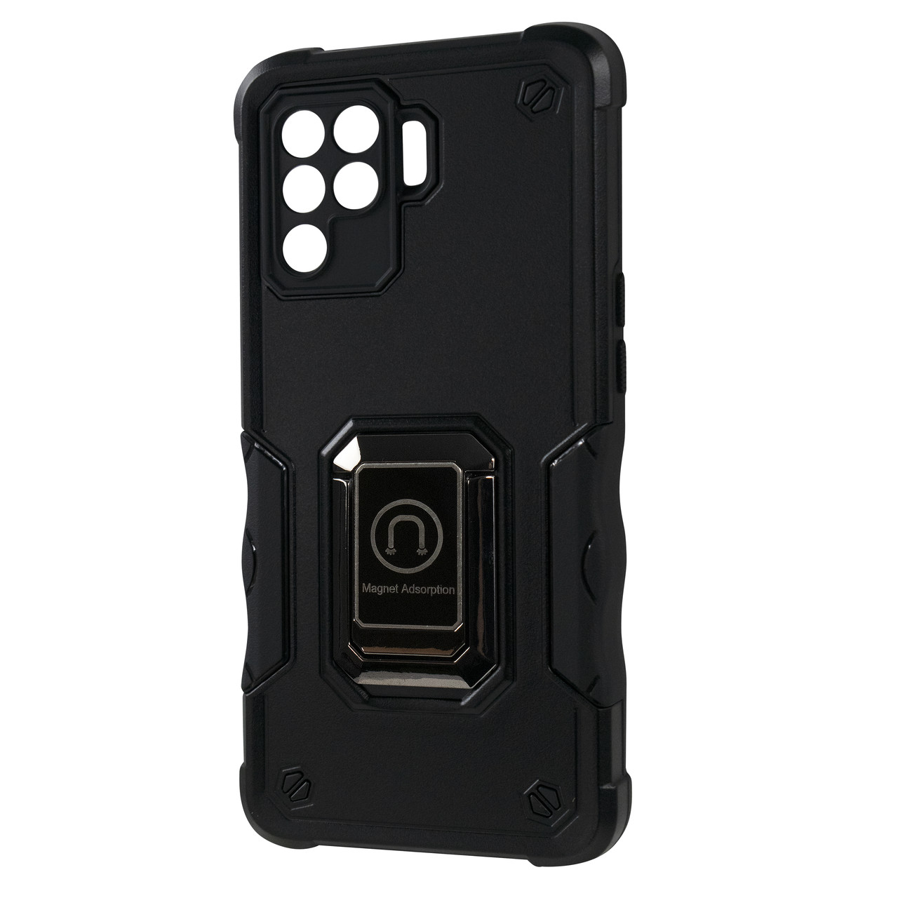 Armor Magnet Ring case Oppo A94 4G/Reno 5 Lite Black, фото 1