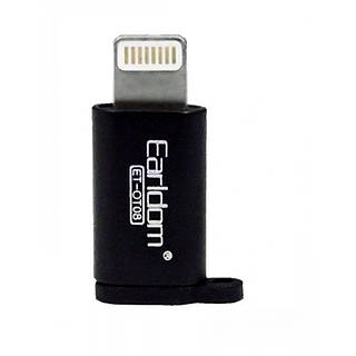 Адаптер Lightning — Micro-USB — Earldom ET-OT08 чорний