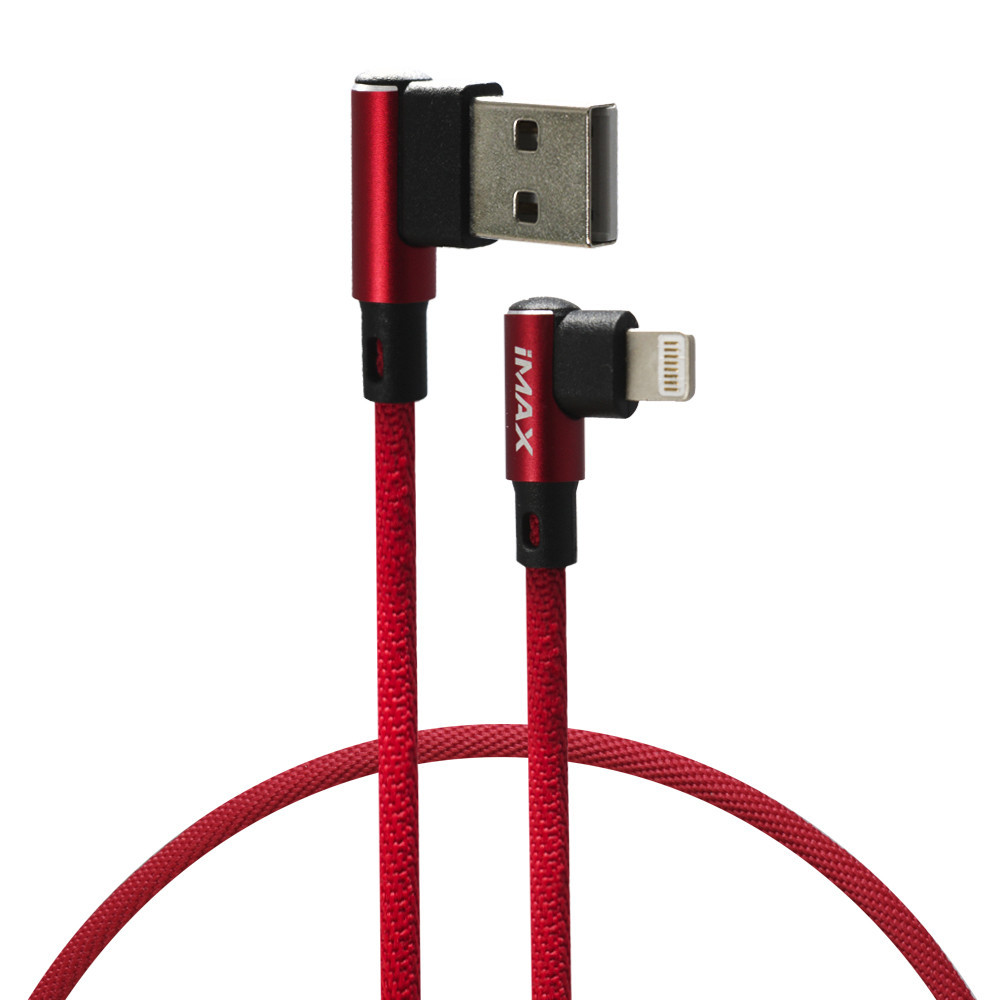 Кабель USB 3.0 — Lightning 2,4 А (1 м) — iMax L Shape, фото 1