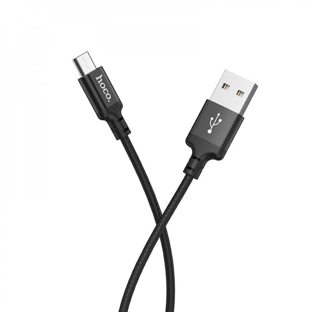 Кабель Micro-USB 2 А (1 м) — Hoco X14 — Black, фото 1