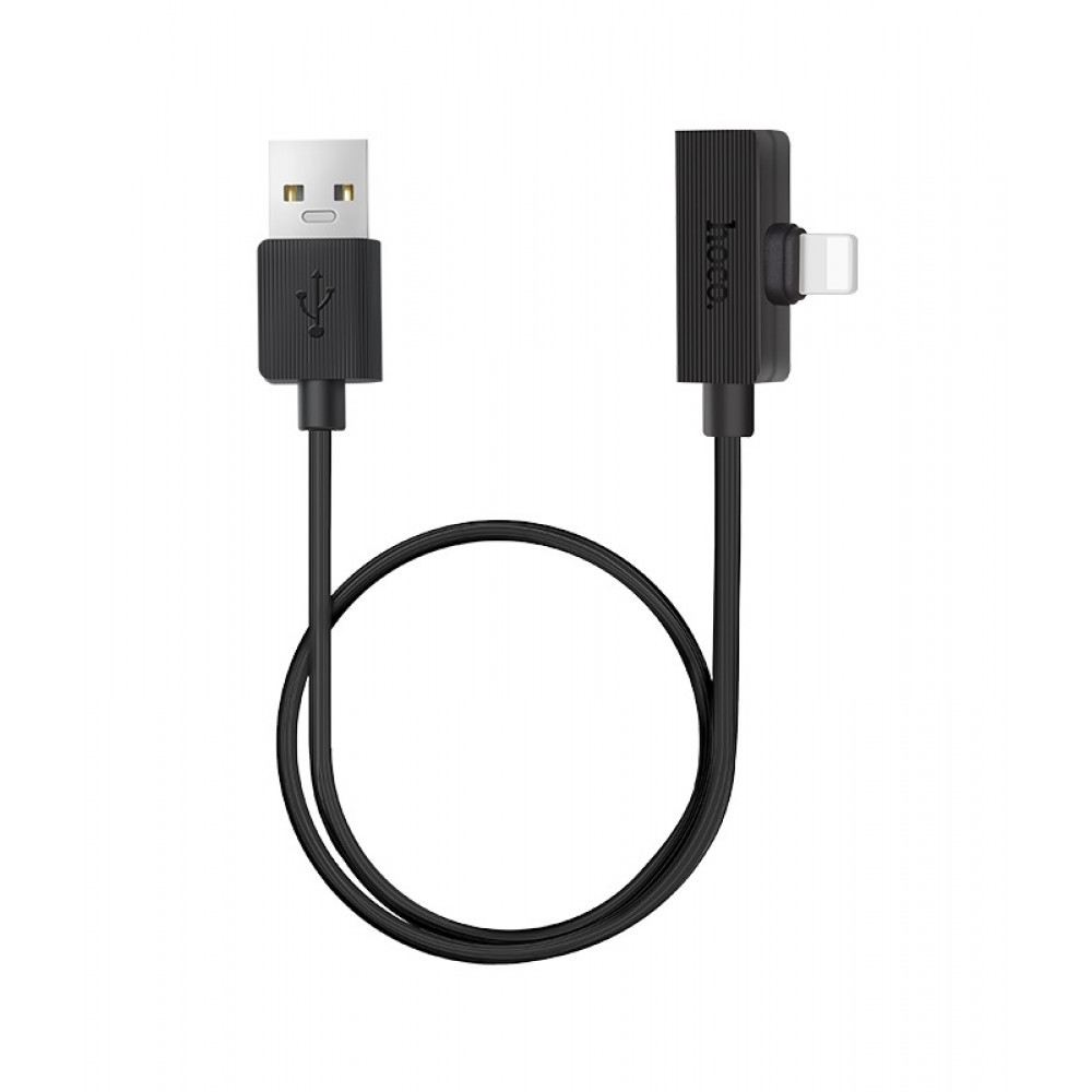 USB-A — Dual Lightning кабель (1,2 м) — Hoco LS9 Brilliant чорний, фото 1