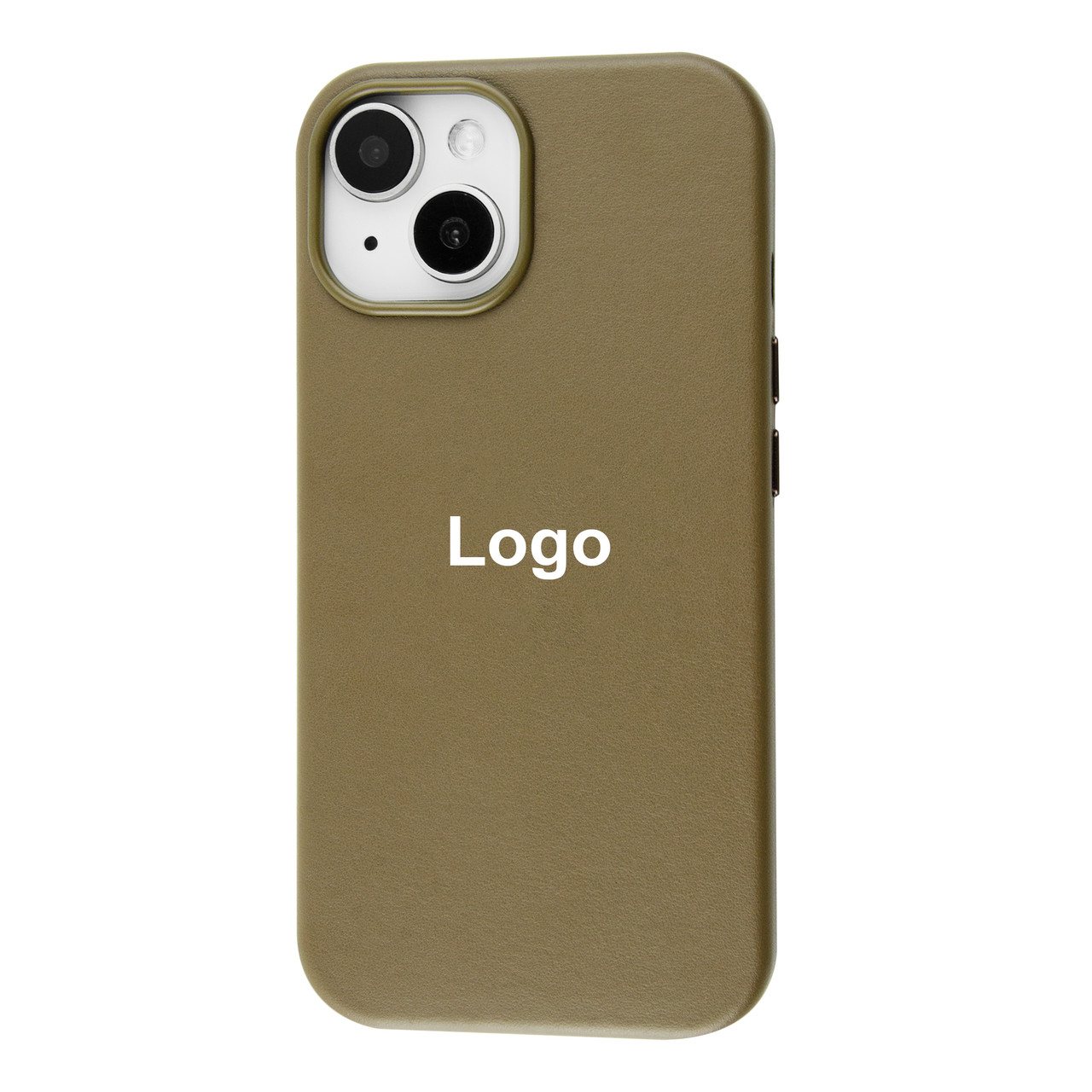 Leather Case with MagSafe iPhone 15 Taupe, фото 1