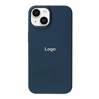 Silicone Case with MagSafe iPhone 14 7 - Storm Blue