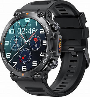Смарт-час Gravity GT7-1 PRO, круглые, 52 мм, черные
