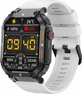 Смарт-час Gravity GT6-8, белые, 1.96 дюйма, Bluetooth