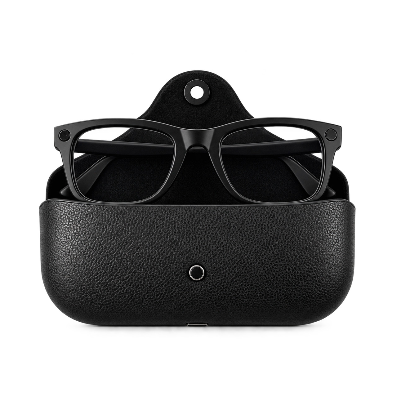 Ovfle AI Smart Glasses with Camera and Translator Black case, фото 1