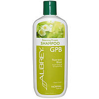 Aubrey Organics, Балансуючий шампунь з ГПБ і протеїном, Живильний заряд, для нормальних волосся, (325 мл)