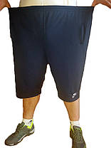 Бриджі чоловічі трикотажні у великих розмірах 3XL — 6XL Шорти довгі Батал (Чорний колір), фото 3