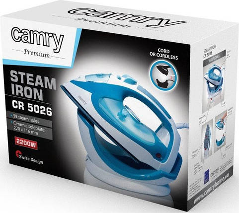 Праска без провідної Camry CR 5026 ceramic, фото 2