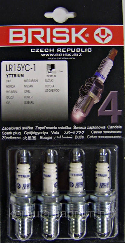Свічки Brisk LR15YC-1 Super інжект.