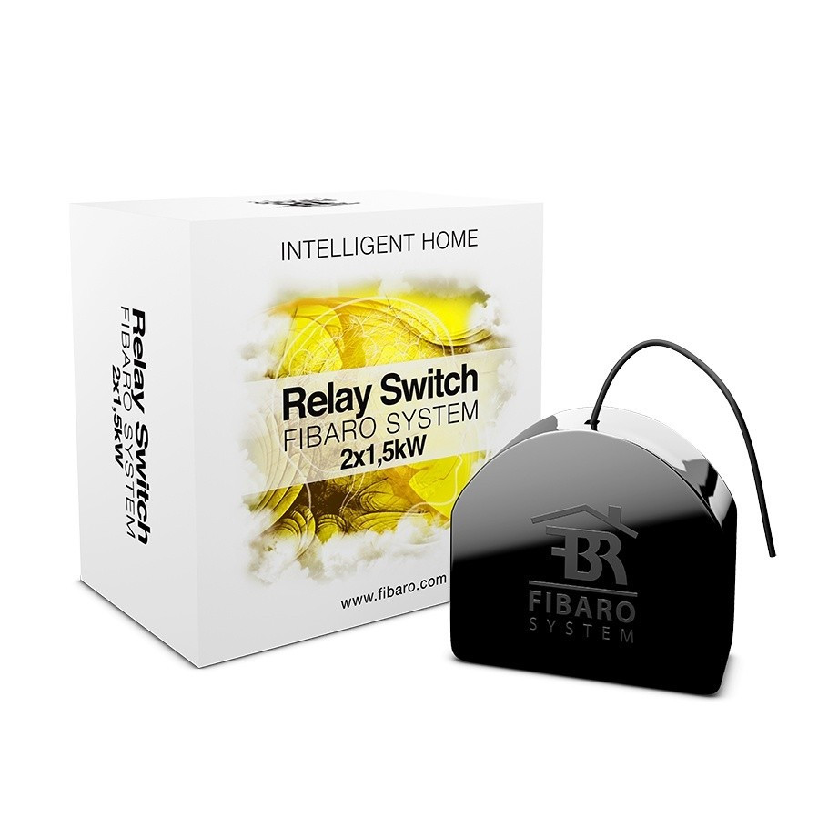Вбудоване реле Z-Wave Fibaro Double On/Off Relay Switch FGS-221