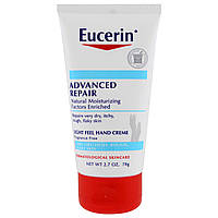 Eucerin, Крем для рук для продвинутого восстановления, без запаха, 2,7 унции (78 г)