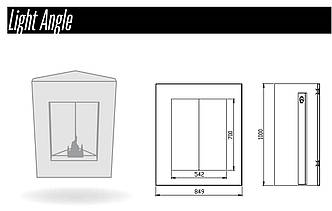 Light Angle — Біокамін кутовий