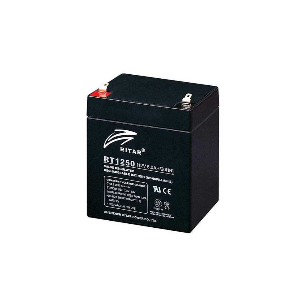 Акумулятор RITAR AGM RT1250 black 12V 5.0Ah