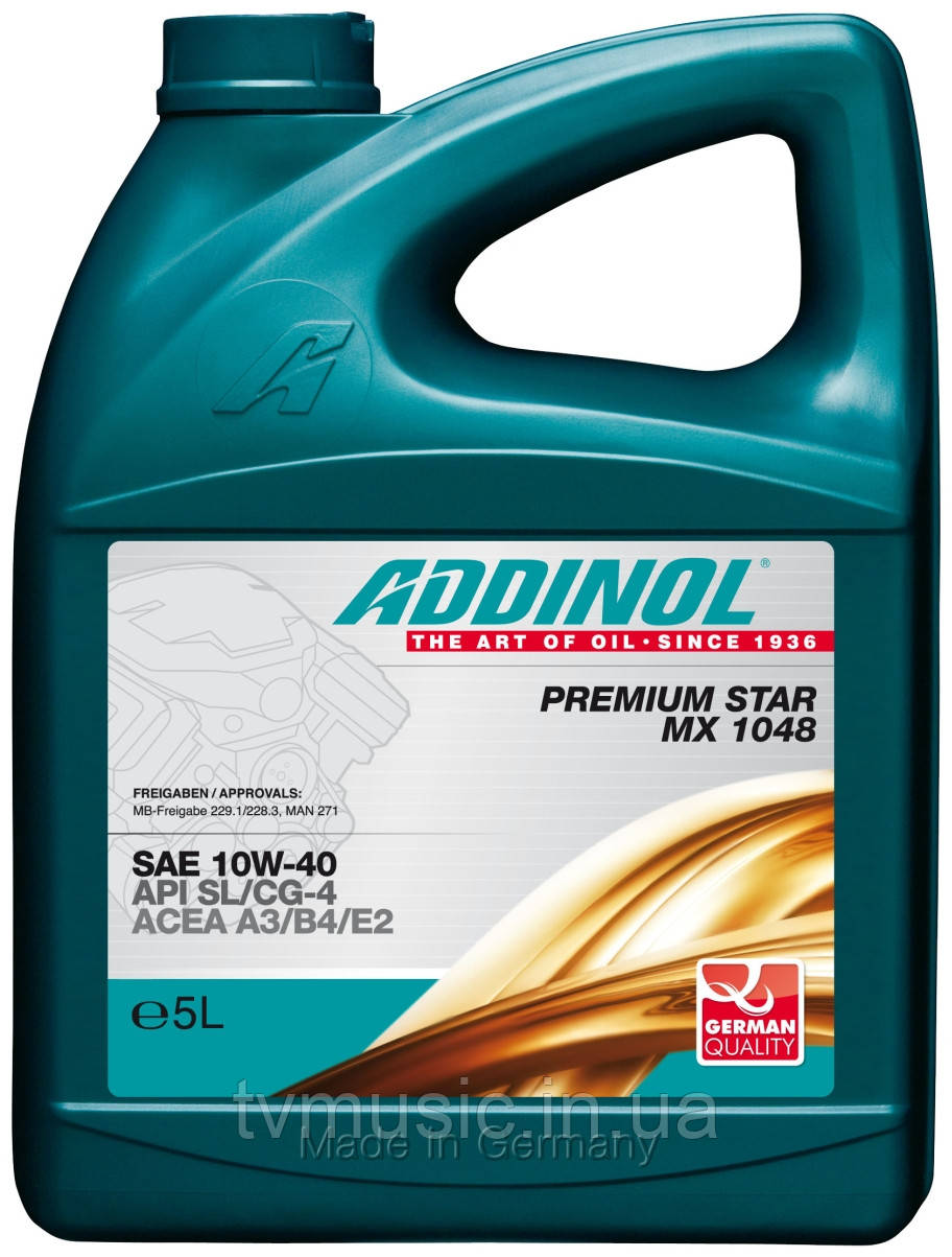 Олива моторна ADDINOL PREMIUM STAR MX1048 (10W-40) 5 L