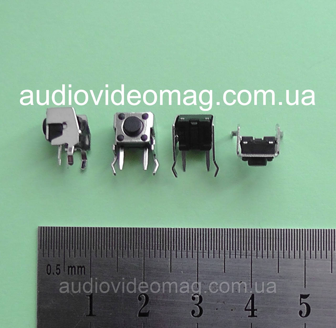 Кнопка тактовая 2 pin 6х6х5 мм, боковая - фото 2 - id-p519763235