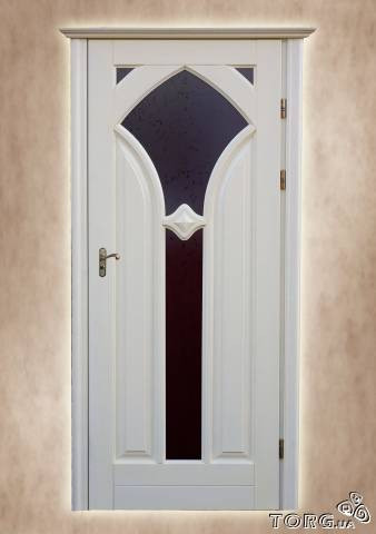 Двері вхідні металеві з дубовими накладками і склопакетом - фото 5 - id-p2256098