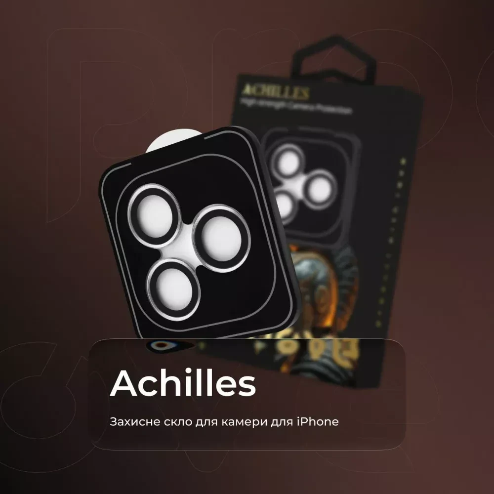 Захист камери Proove Achilles iPhone 17 graphite
