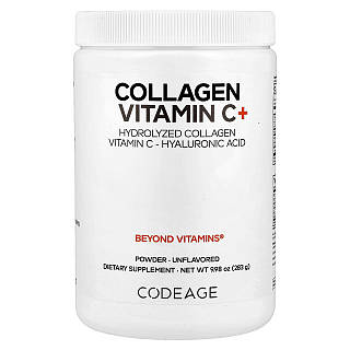 Codeage Collagen Vitamin C+ 283 грам, Без смаку