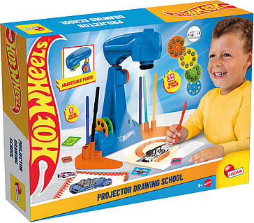 Набор для рисования с проектором Lisciani Hot Wheels, от 5 лет
