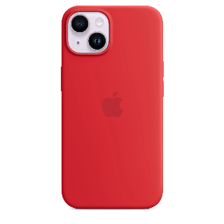 Silicone Case Original With MagSafe and Splash Screen Apple iPhone 14 — Red