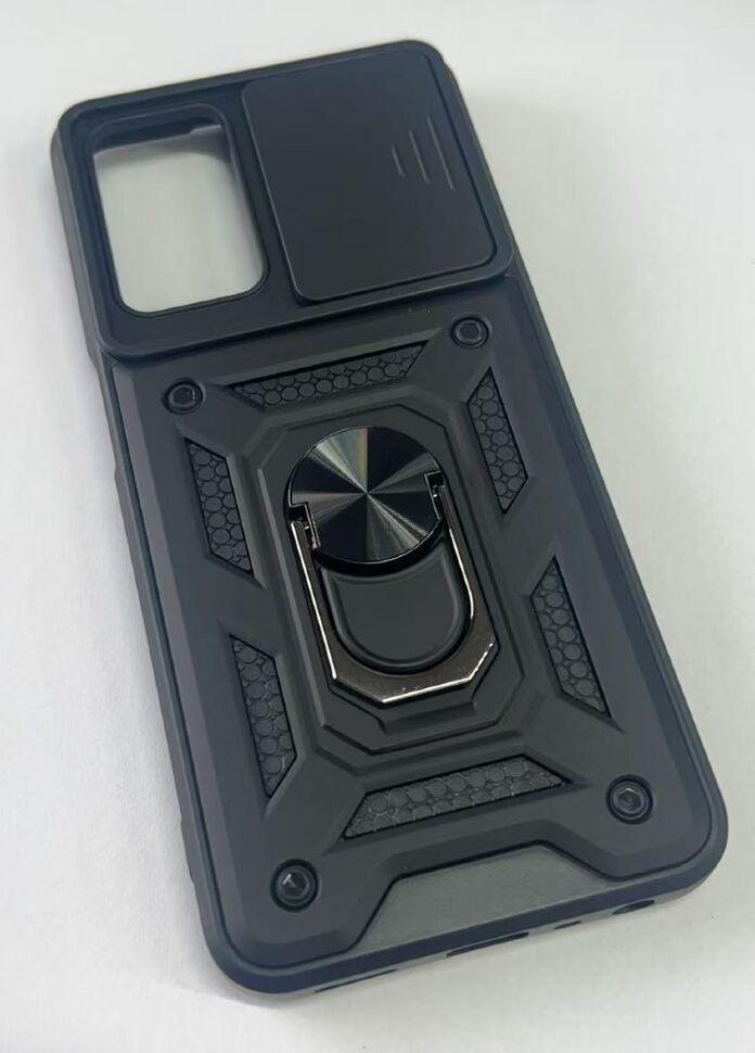 Armor Case With Curtain for Oppo A54 4G — Black, фото 1