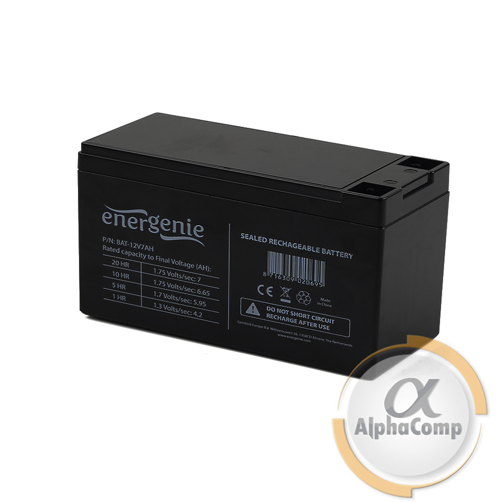 Акумуляторна батарея EnerGenie 7Ah 12 V (BAT-12V7AH)