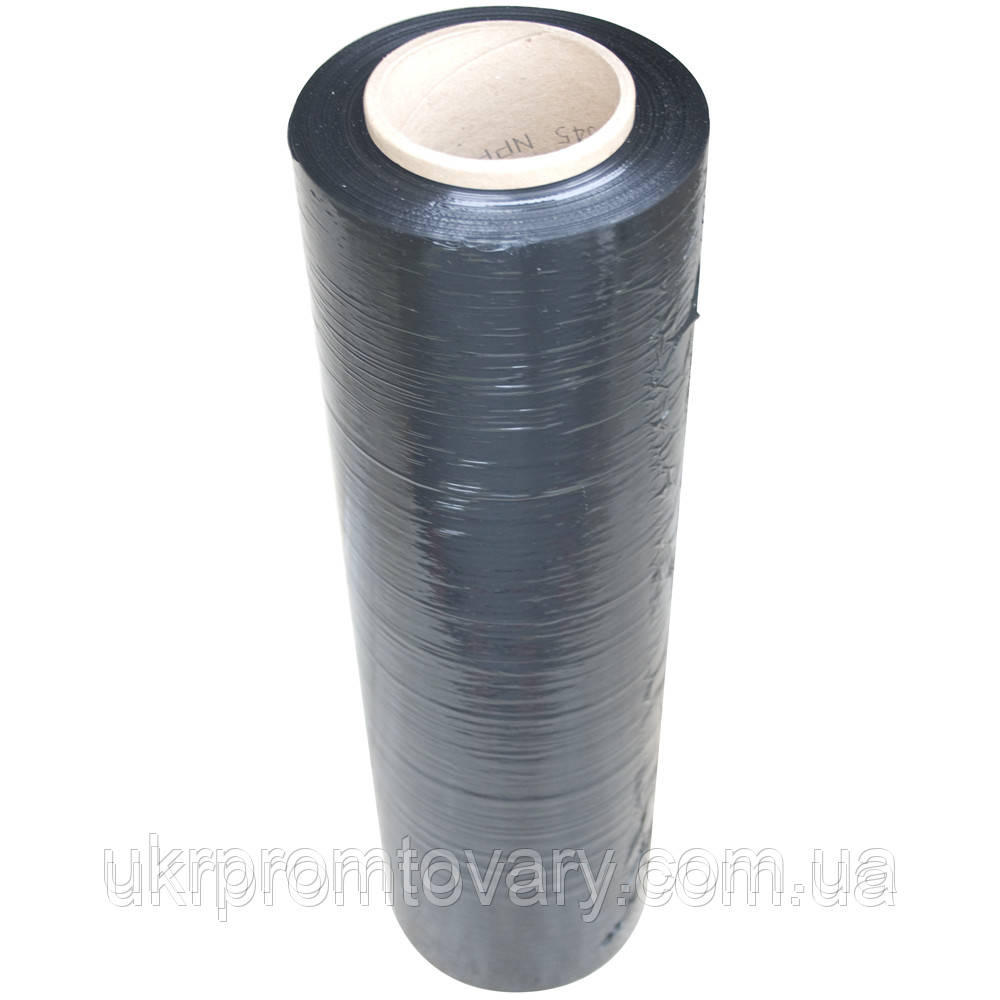 Стрейч плівка чорна 20 мкм 500 мм 250 м (2.4 кг)