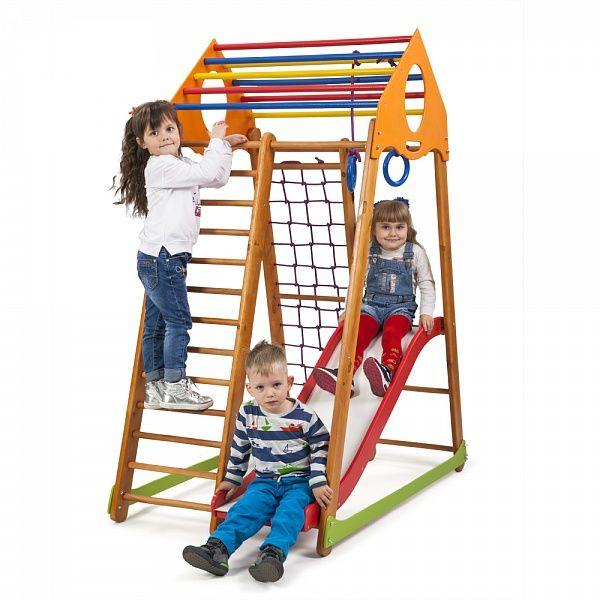 Дитячий спортивний комплекс раннього розвитку для дому ТМ SportBaby BambinoWood Plus 1