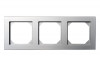 Рамка 3 постова сріблястий металік Epsilon