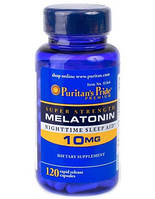 Мелатонин, Melatonin, Puritan's Pride, 10 мг, 120 капсул